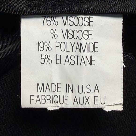 Theory Black Wide Leg Pants Trousers Size 32/29 mid Slant Pockets Career Dress - Picture 7 of 7